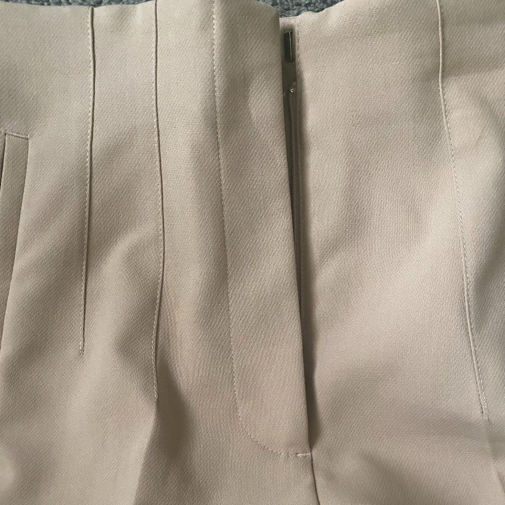 ZARA HIGH-WAISTED PANTS Taupe Brown